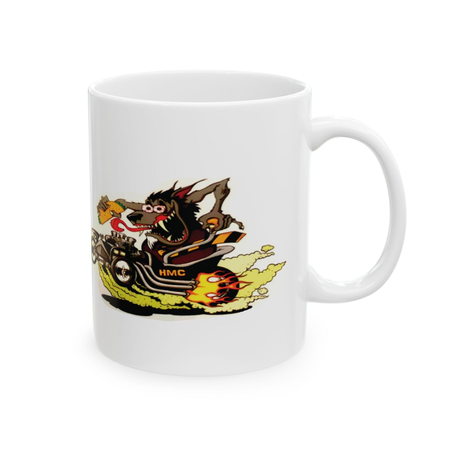 Taza Retro Wolf Motor – Wolf Motor, Fuego y Aventura