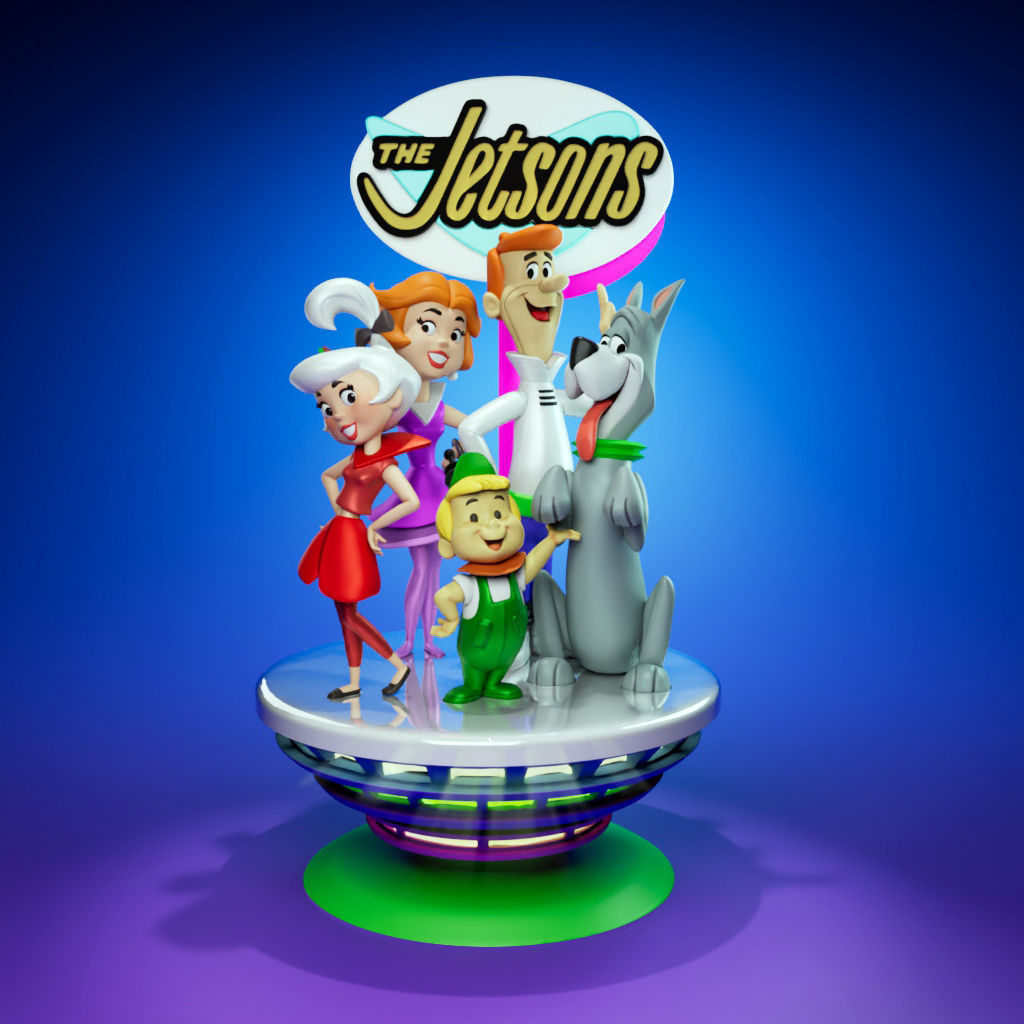 Figura The Jetsons resina 10 cm pintada a mano