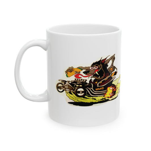 Taza Retro Wolf Motor – Wolf Motor, Fuego y Aventura
