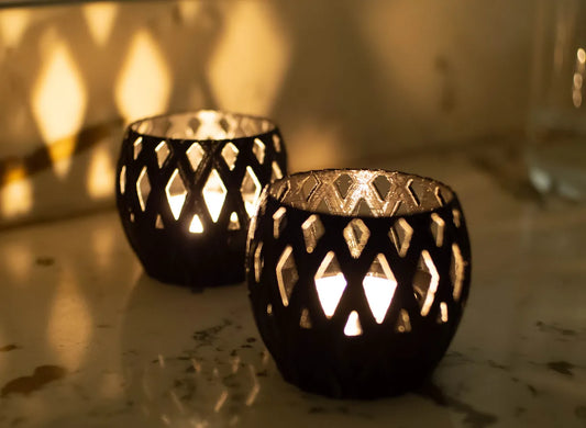 Porta Velas Hex (Vela no incluida)